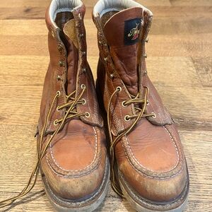 Men's Brown Leather Thorogood Work Boots